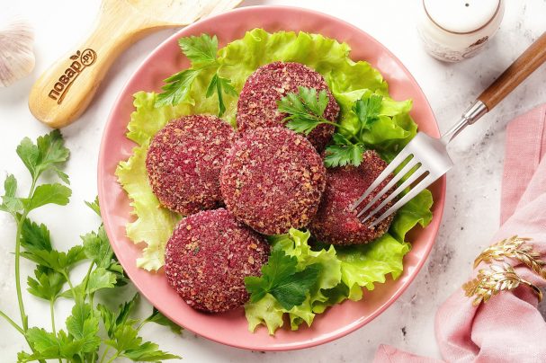 Котлеты свекольные постные