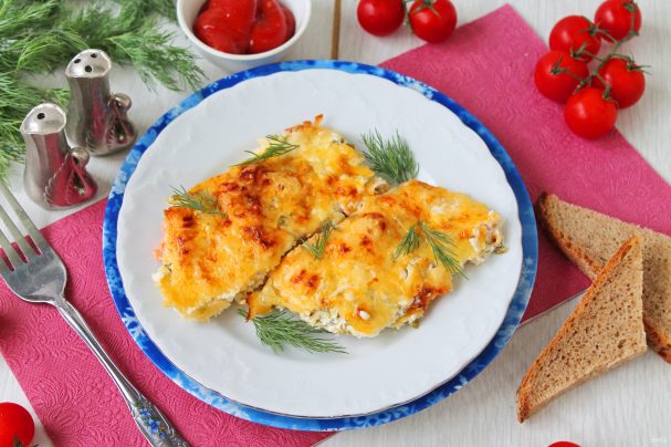 Горбуша в сметане