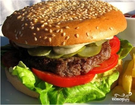 Гамбургер вкусно и точка фото