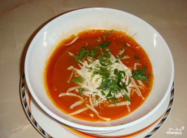 Томатный суп-пюре в мультиварке