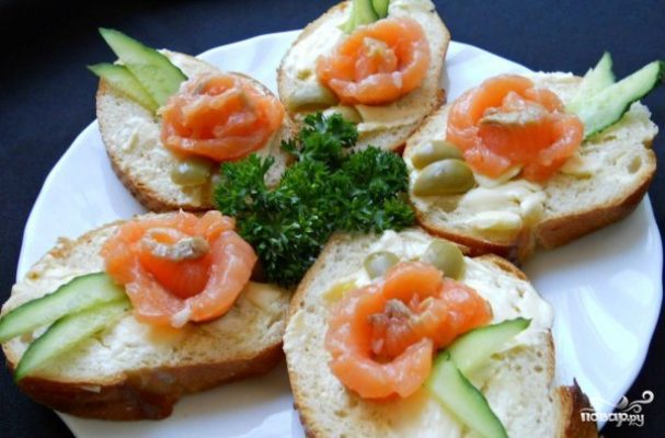 Мини бутерброды для фуршета рецепты с фото простые