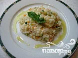 Сливочное ризотто с овощами