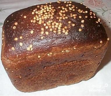 Хлеб Бородинский на свежих дрожжах в духовке