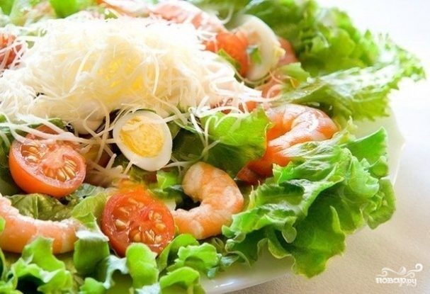 Новогодний Салат С Креветками
