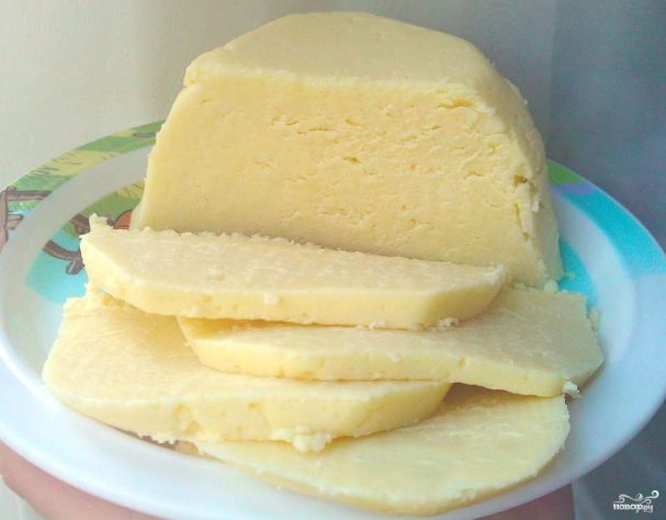 Домашний сыр из кефира и молока