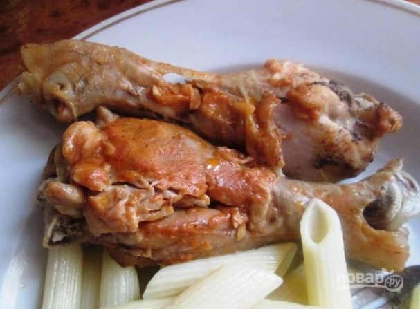 Курица с чесноком в соусе