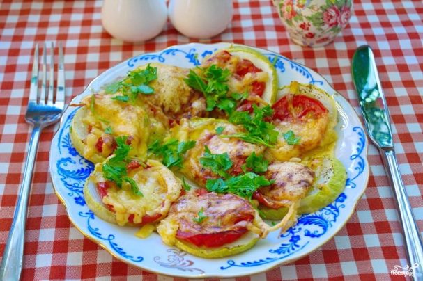 Рецепт фарш с помидорами и сыром в духовке рецепт с фото