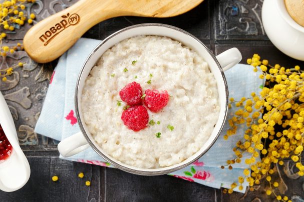 Каша ячневая на молоке