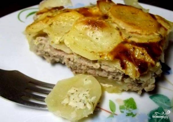 Фарш с картошкой в духовке - пошаговый рецепт с фото на Повар.ру