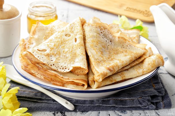 Блины с дырочками на кефире