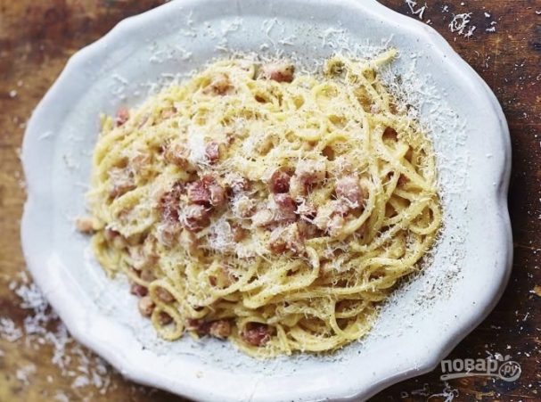 Спагетти "Карбонара" (классический рецепт)