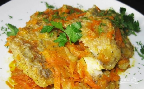 Рецепт рыбы под маринадом с морковью и луком классический пошагово с фото
