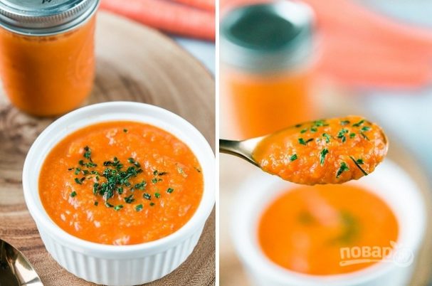 Морковный суп-пюре в мультиварке