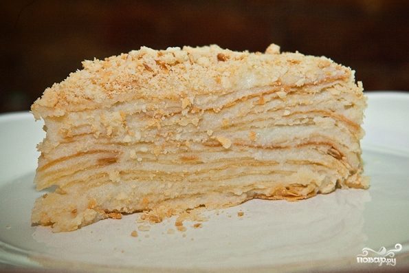 Рецепт торта наполеон в домашних условиях с фото пошагово с заварным кремом в домашних