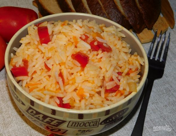 Рис с томатами на гарнир