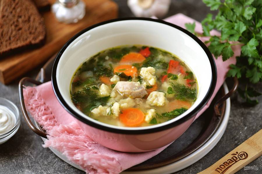 Клецки для супа: рецепт с пошаговыми действиями и фото
