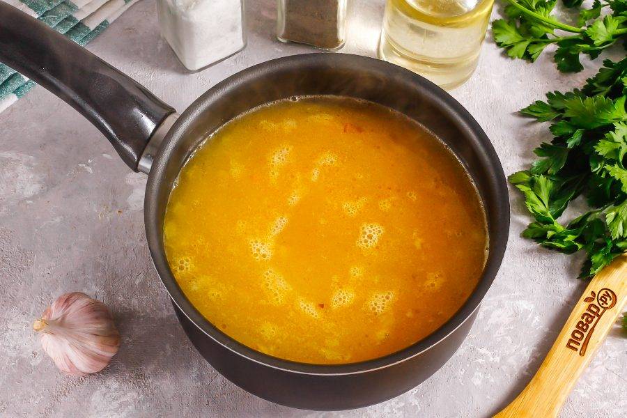 Крем-суп из красной чечевицы без картофеля