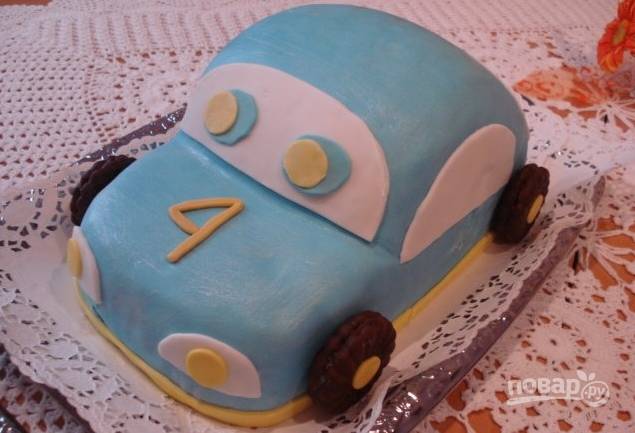 Торт Машина – 6 рецептов тортов для мальчика