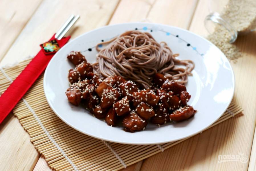 6. В готовом виде курица "Терияки" выглядит весьма аппетитно, а на вкус она просто идеальна!