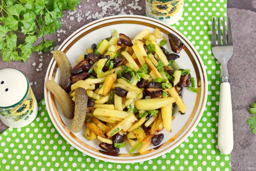 Моховики с картошкой