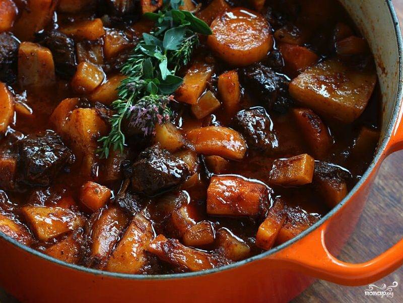 Овощное рагу с картошкой и мясом в духовке пошаговый рецепт быстро и просто от Лианы Раймановой