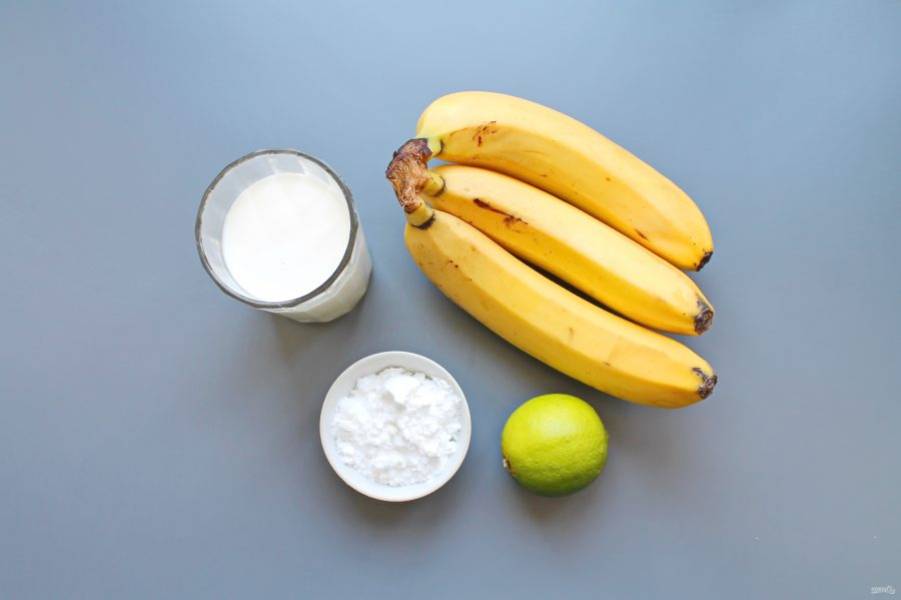 Банановый мусс с яичными белками