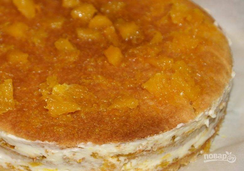 Торт "Сочный апельсин"