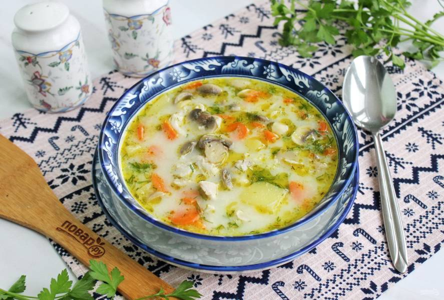 Куриный Суп с СЫРНЫМИ Клецками и зеленым горошком, он будет любимым супом в вашей семье!