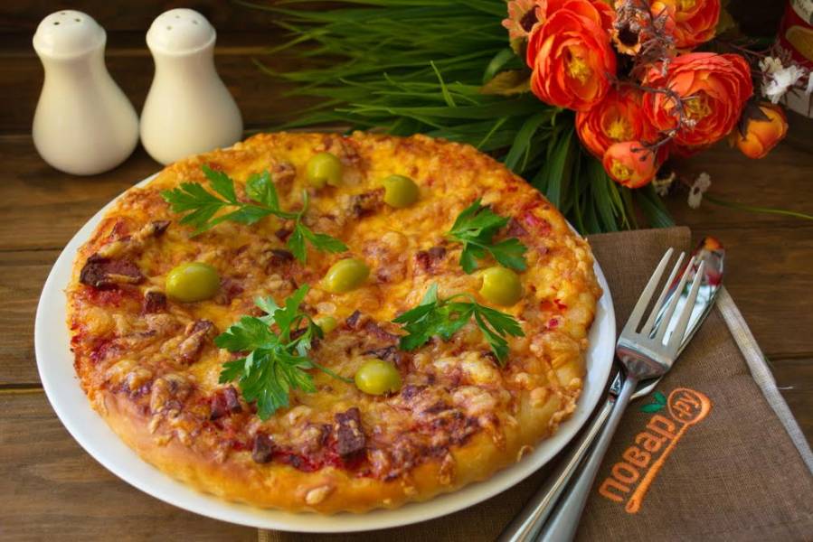 Пицца Пепперони в домашних условиях классическая рецепт фото пошагово и видео