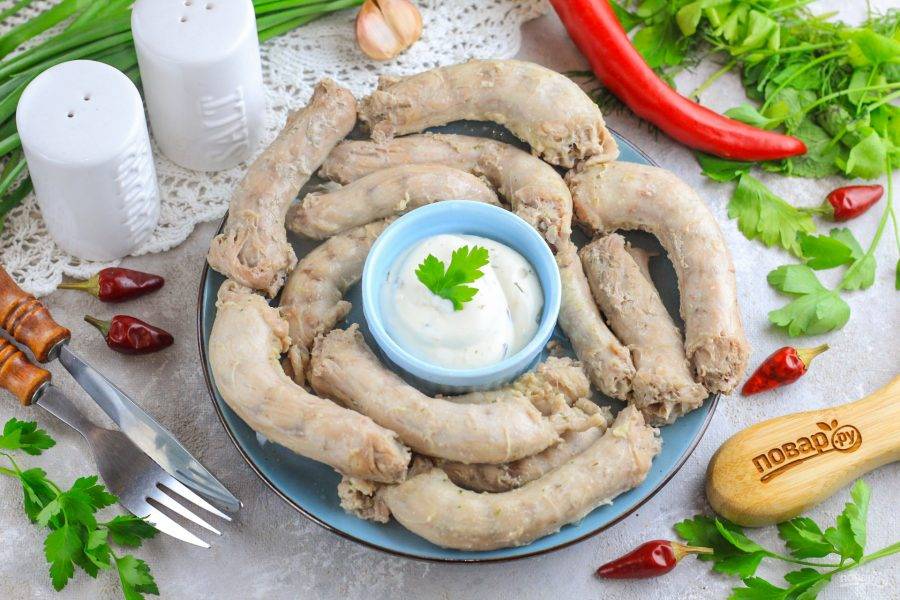 Куриные шейки с чесноком и зеленью