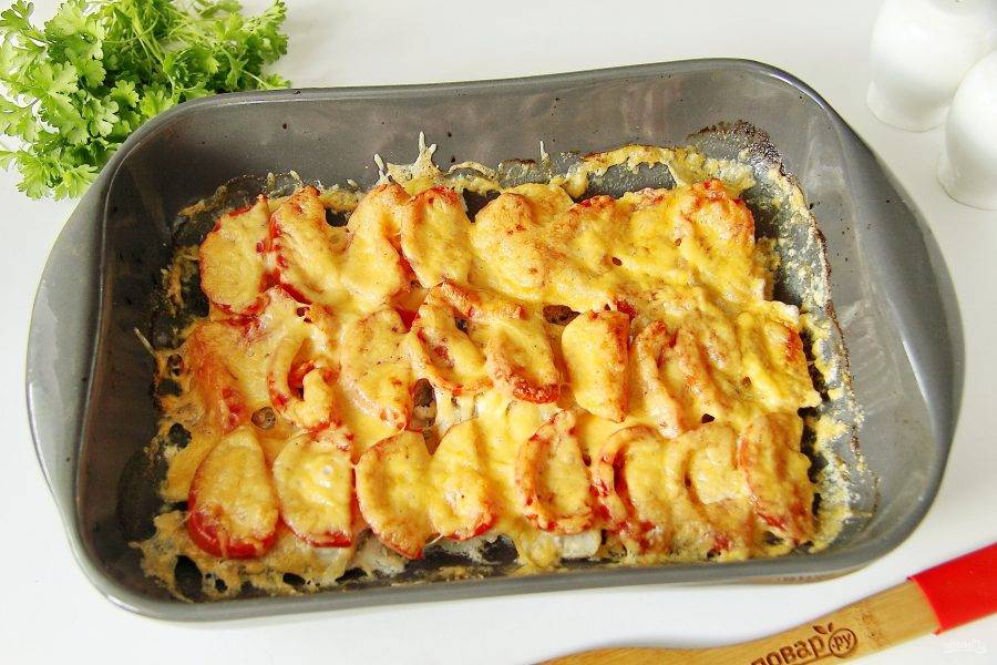 Приготовить в духовке вкусно минтай с картошкой