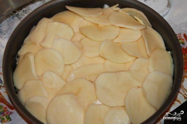 Запеченая картошка с сердечками в молоке