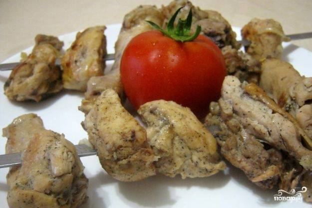 Шашлык из курицы с луком и уксусом — 4 пошаговых рецепта