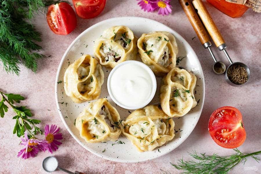 Манты с бараниной
