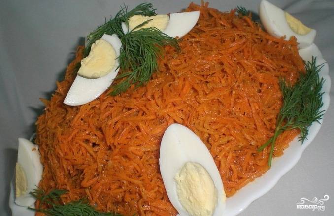 Ингредиенты для «Салат с корейской морковью 