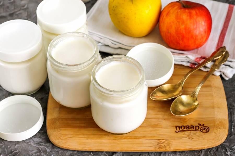 Как приготовить рецепт Йогурт дома без закваски — самый простой рецепт домашнего йогурта