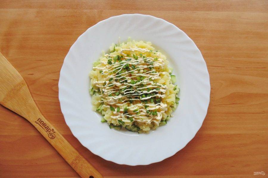 Салат колобок - пошаговый рецепт с фото