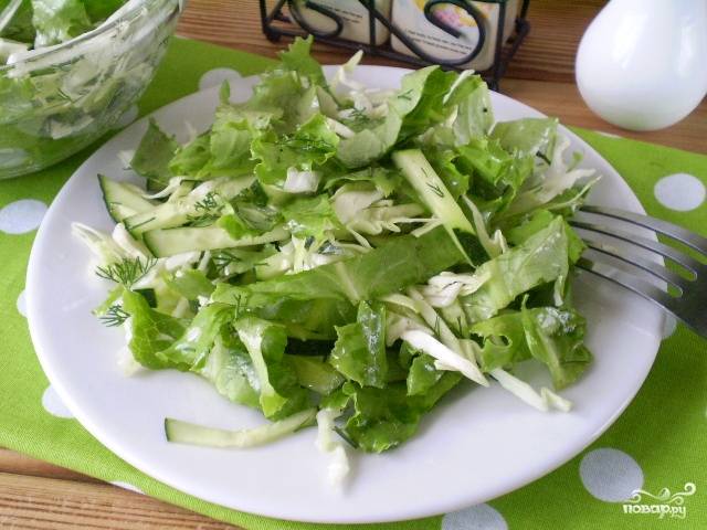 Салат капустный витаминный