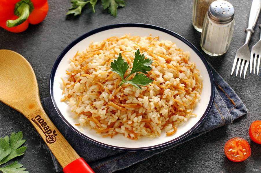 Как приготовить Турецкий пилав рис с вермишелью просто рецепт пошаговый