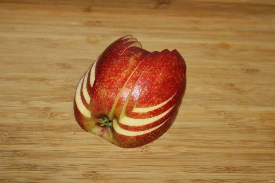 Как красиво нарезать яблоки пошаговое фото