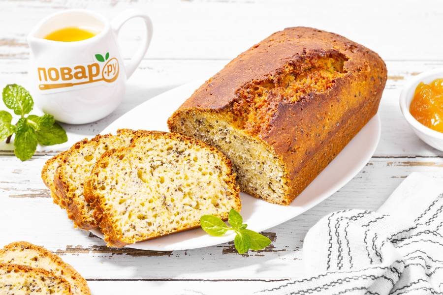 Постный кекс с чиа