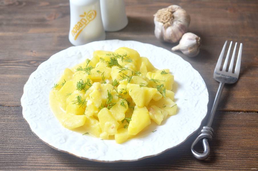 Жареная картошка с молоком на сковороде — рецепт с фото пошагово