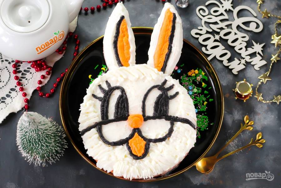 Торт "Новогодний Кролик"