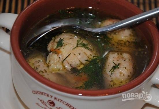 Суп с клецками рецепт приготовления пошаговый