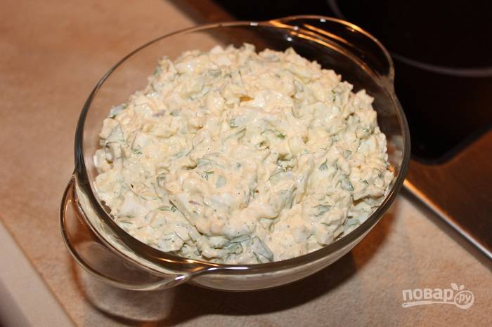 Салат с ветчиной, яйцом и сыром – простой и вкусный рецепт с фото (пошагово)