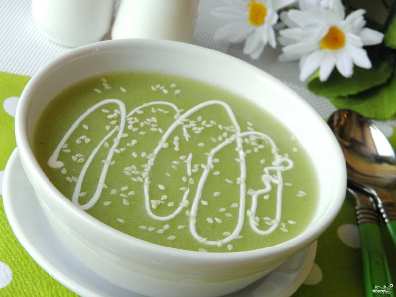 Диетический суп-пюре из брокколи