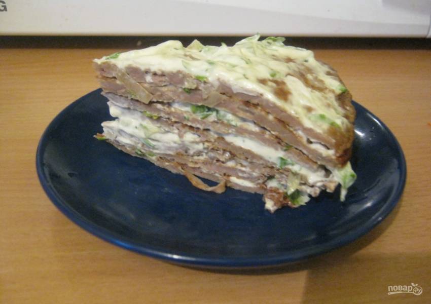 Печеночный торт «Освежающий», пошаговый рецепт на ккал, фото, ингредиенты - Елена Чибис