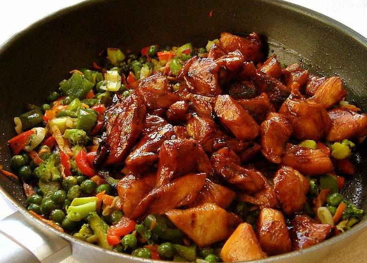 Рецепт курицы в соусе терияки на сковороде рецепт с фото