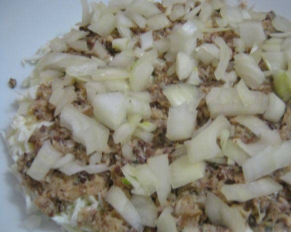 Салат из рыбных консервов с рисом - пошаговый рецепт с фото на paraskevat.ru