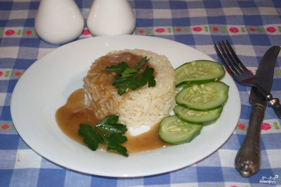 Рис с соусом "Терияки"